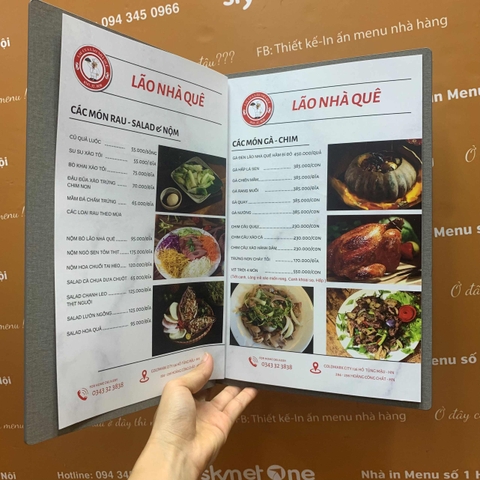 Menu nhà hàng