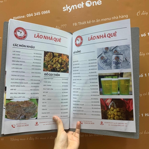 Menu nhà hàng