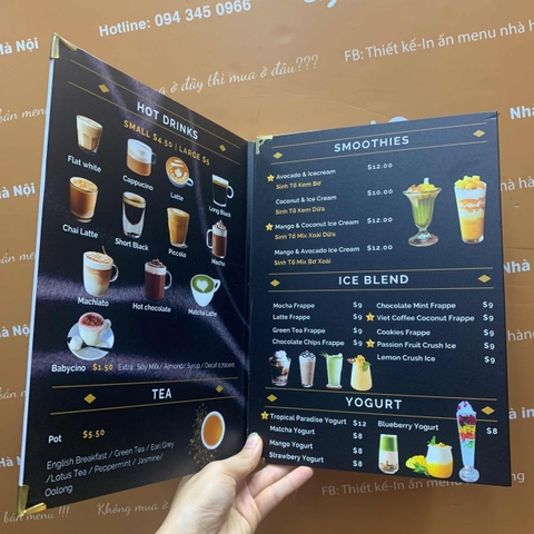 Menu nhà hàng