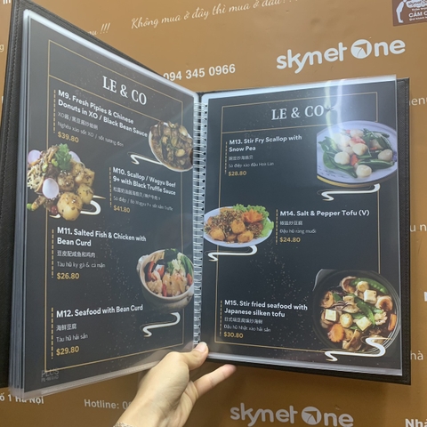 Menu nhà hàng