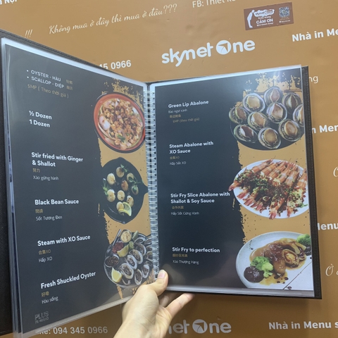 Menu nhà hàng