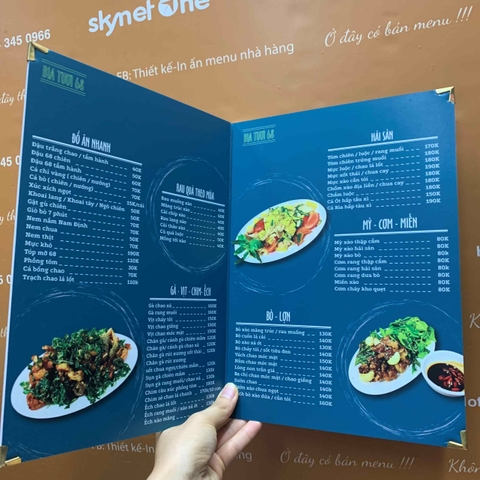 Menu quán nhậu