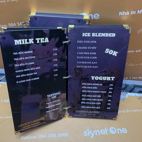 Menu bìa bồi