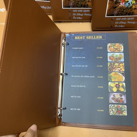 Menu bìa da
