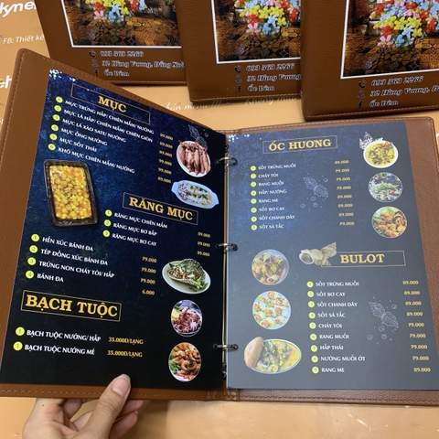 Menu bìa da