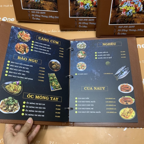 Menu bìa da
