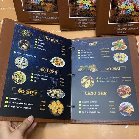 Menu bìa da