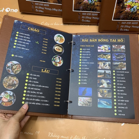 Menu bìa da