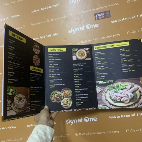 Menu chống nước