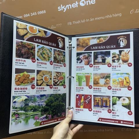 Menu bìa da