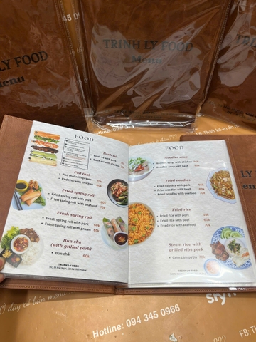 menu nhà hàng