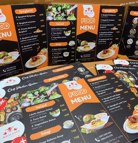 menu nhà hàng