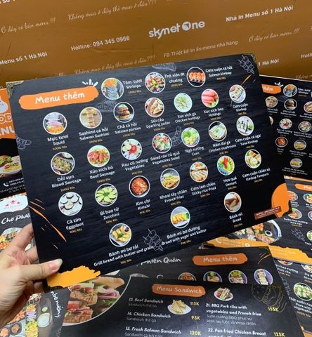 menu nhà hàng