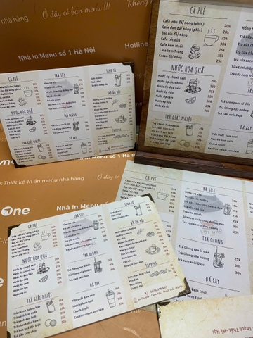 menu cafe