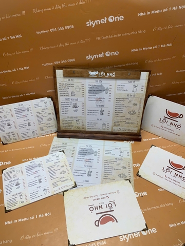 menu cafe