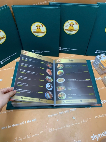 Menu nhà hàng