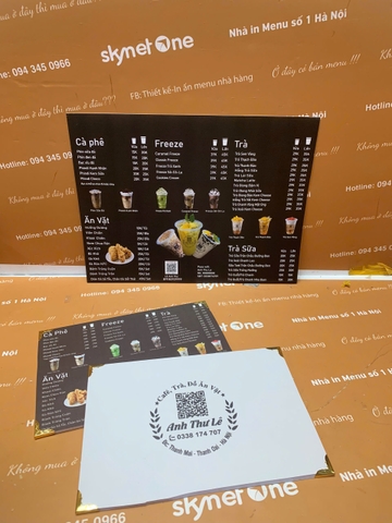menu cafe