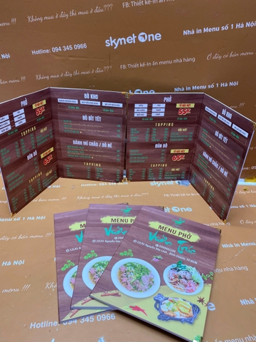 menu nhà hàng