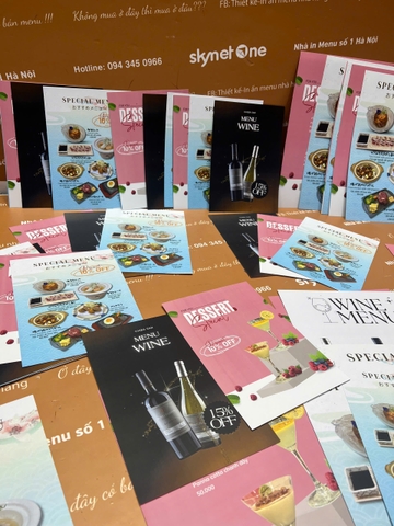 menu nhà hàng