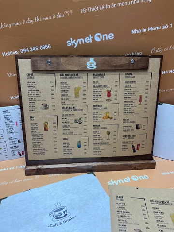 menu cafe
