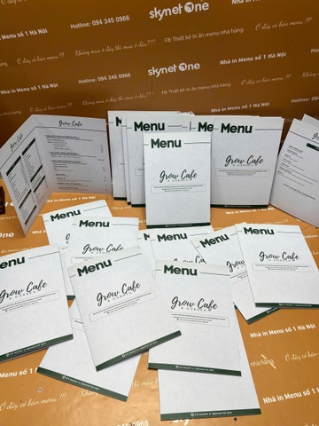 menu cafe