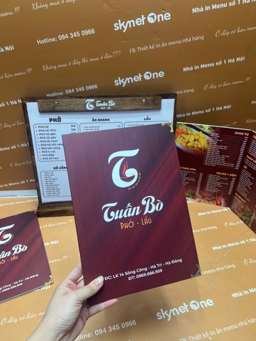 menu nhà hàng