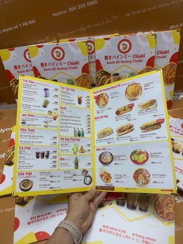 menu nhà hàng