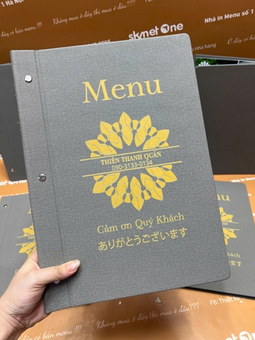 menu nhà hàng