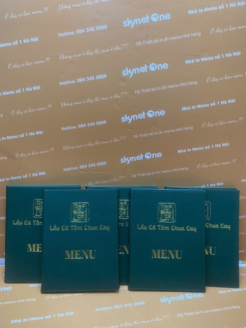 menu nhà hàng