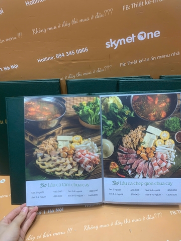menu nhà hàng