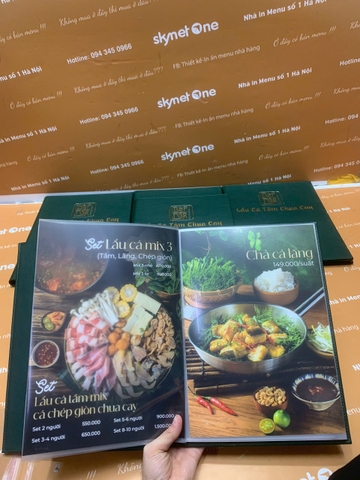 menu nhà hàng