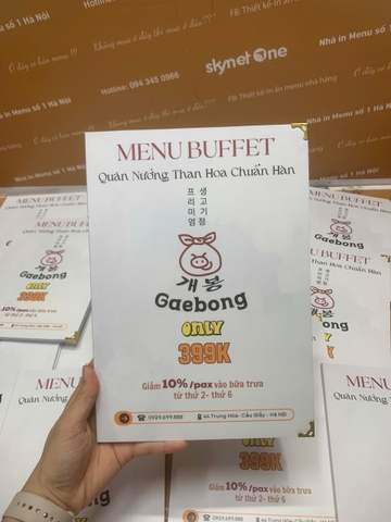 menu nhà hàng