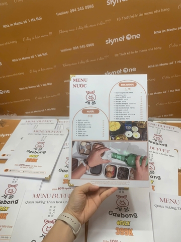 menu nhà hàng