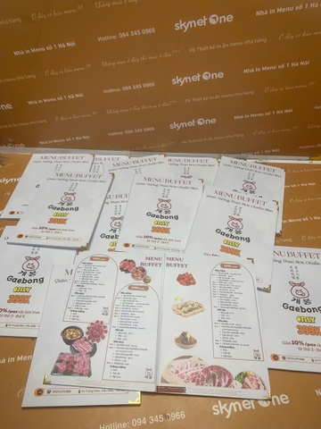 menu nhà hàng