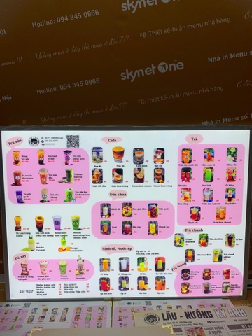 menu ăn vặt