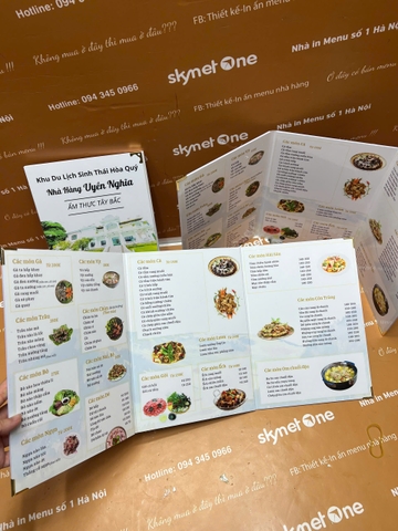 menu nhà hàng