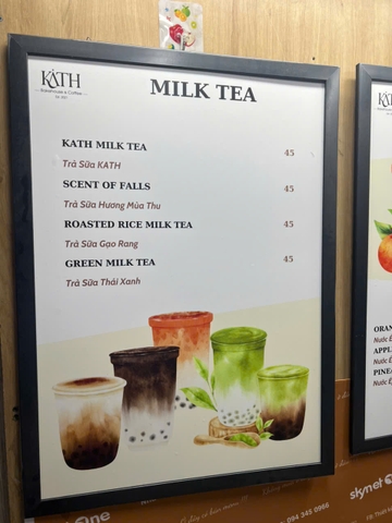 menu cafe