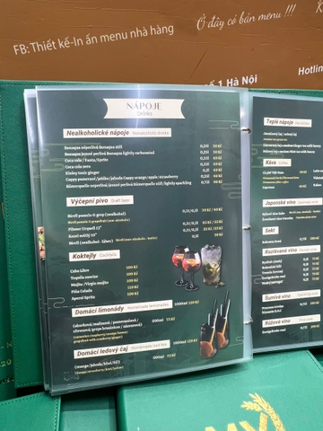 menu nhà hàng