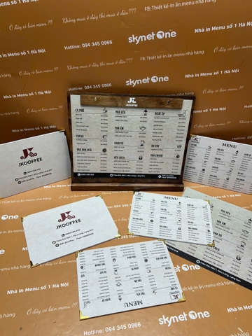 menu cafe