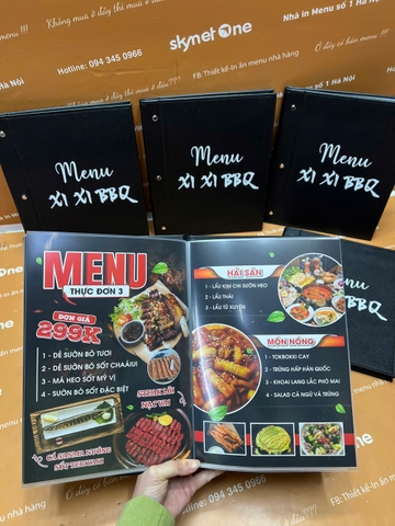 menu nhà hàng