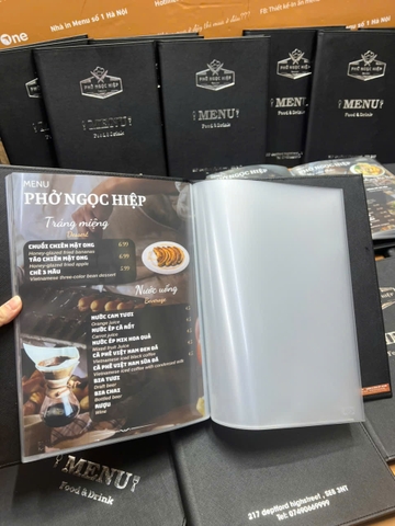 menu nhà hàng