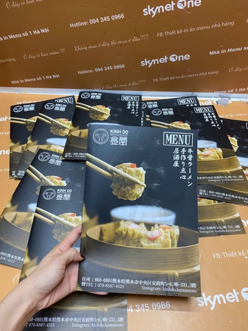 Menu Dạng Catalog Dành Cho Nhà Hàng Nhật Bản