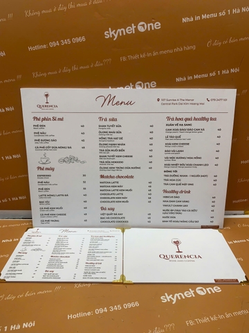 menu cafe