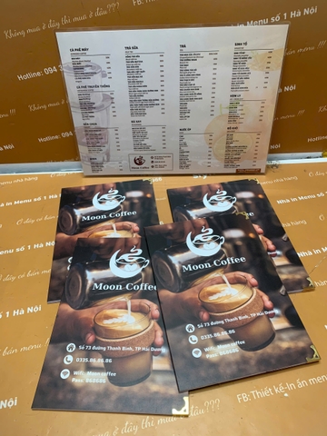 menu cafe