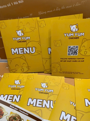 menu nhà hàng