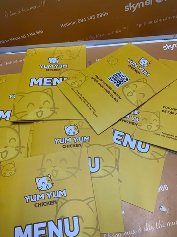 menu nhà hàng