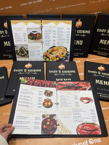 menu nhà hàng