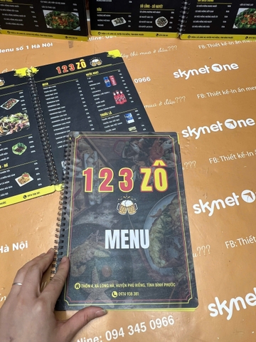 menu ăn vặt