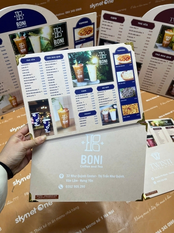 menu cafe