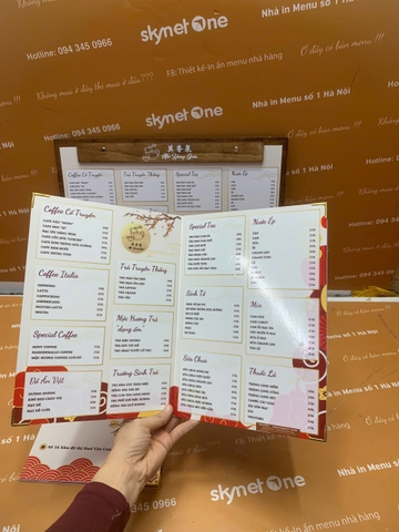 menu cafe